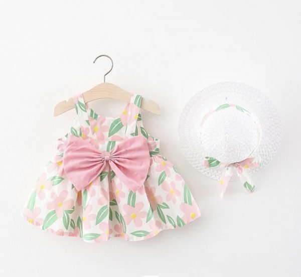Robe floral & chapeau