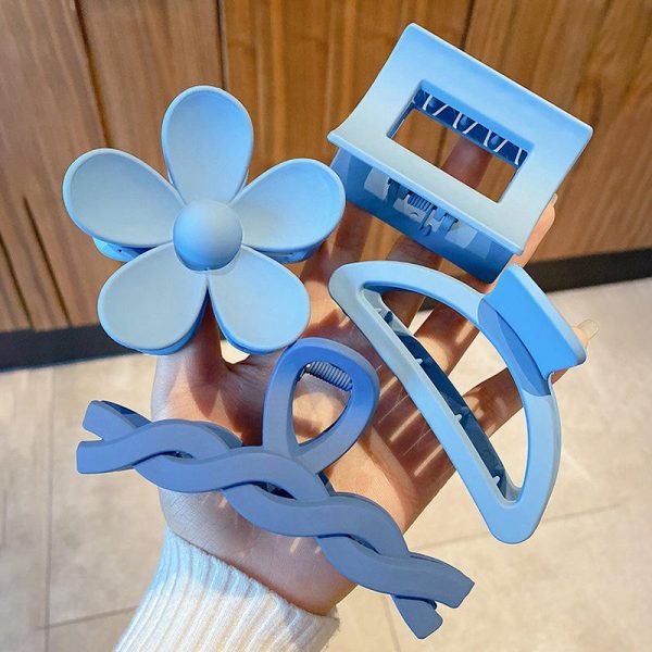 Pinces à Cheveux Élégant - Ensemble 8 pcs Bleu Ciel – Image 2