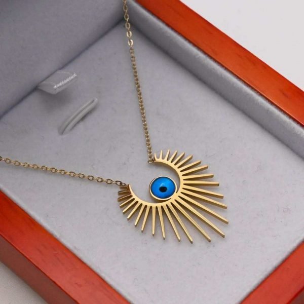 Collier en Acier Inoxydable Étanche avec Oeil de Diable