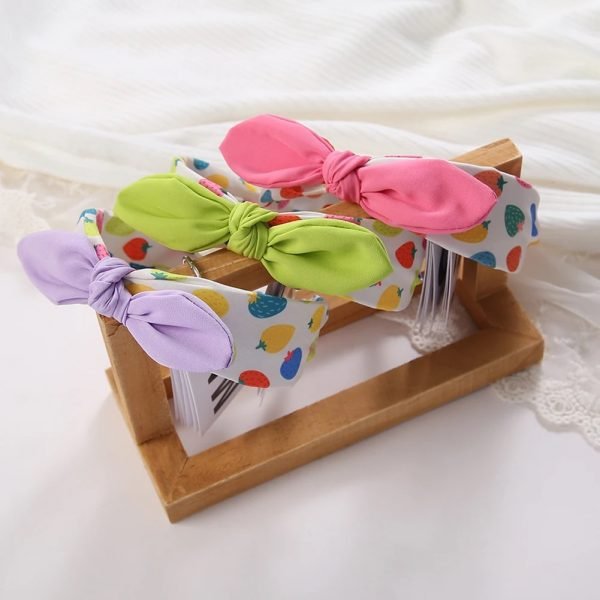 Bandeau Top Nœud à Motif Fraise – Image 2