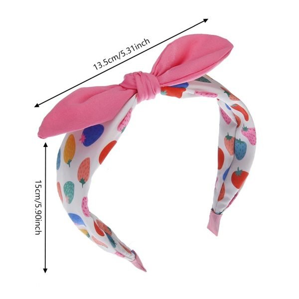 Bandeau Top Nœud à Motif Fraise – Image 6