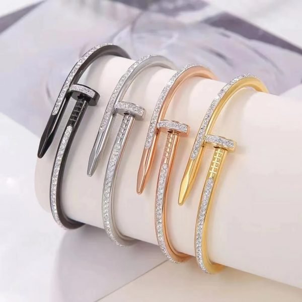 Bracelet Clou Explosif avec Diamants – Image 2