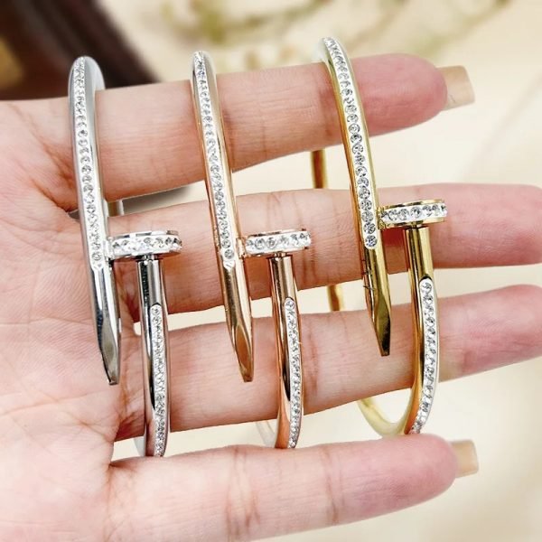 Bracelet Clou Explosif avec Diamants