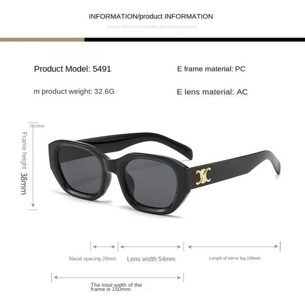 ZOWIN Modèle 6701 Rétro Carré - Lunettes Soleil – Image 2