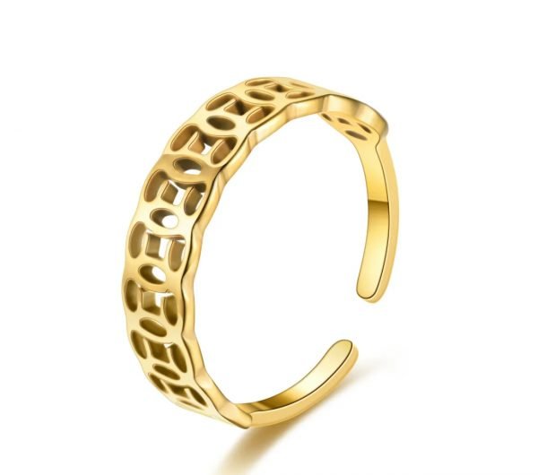 Bague Ajustable à Ouverture en Acier Inoxydable
