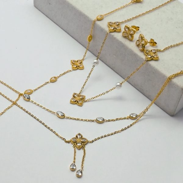 Ensemble de 4 pièces Bijoux Marque de créateur