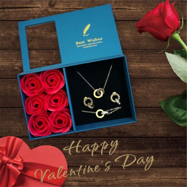 SAINT VALENTIN - Coffret Prestige – Ensemble Bijoux Chiffres Romains