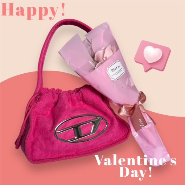 SAINT VALENTIN – Sac à Main Diesel - Fleur Rose
