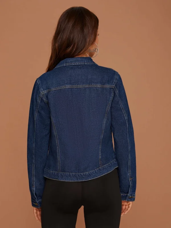 SHEIN Essnce Veste en jean poche – Image 2