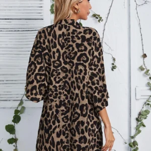SHEIN VCAY Kimono mousseline léopard