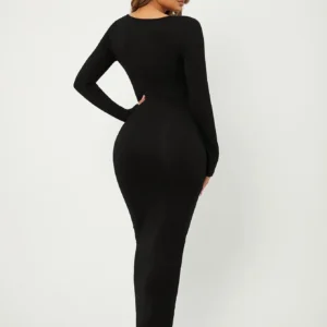 SHEIN SXY Robe moulante unicolore longue