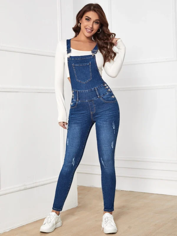 SHEIN Essnce CombinaisonDéchirée à poche – Image 4