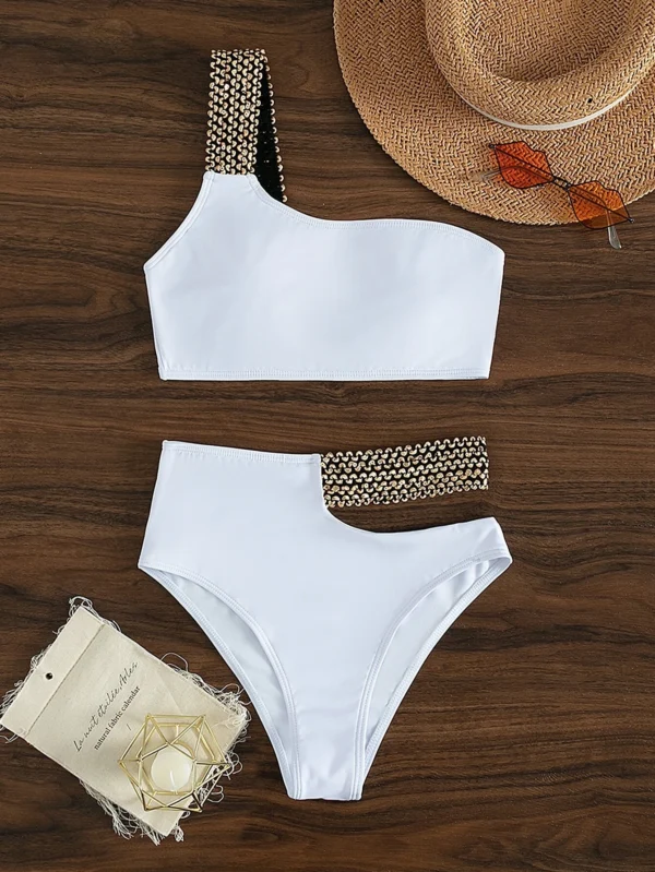 SHEIN Swim Ensemble Bikini Contrasté
