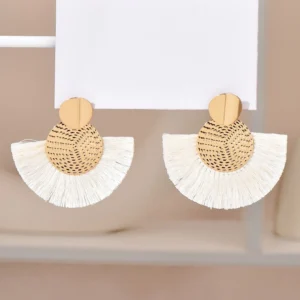Boucles d’oreilles pendantes style bohème rétro