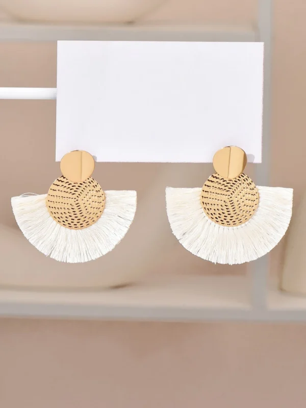 Boucles d'oreilles pendantes style bohème rétro – Image 2