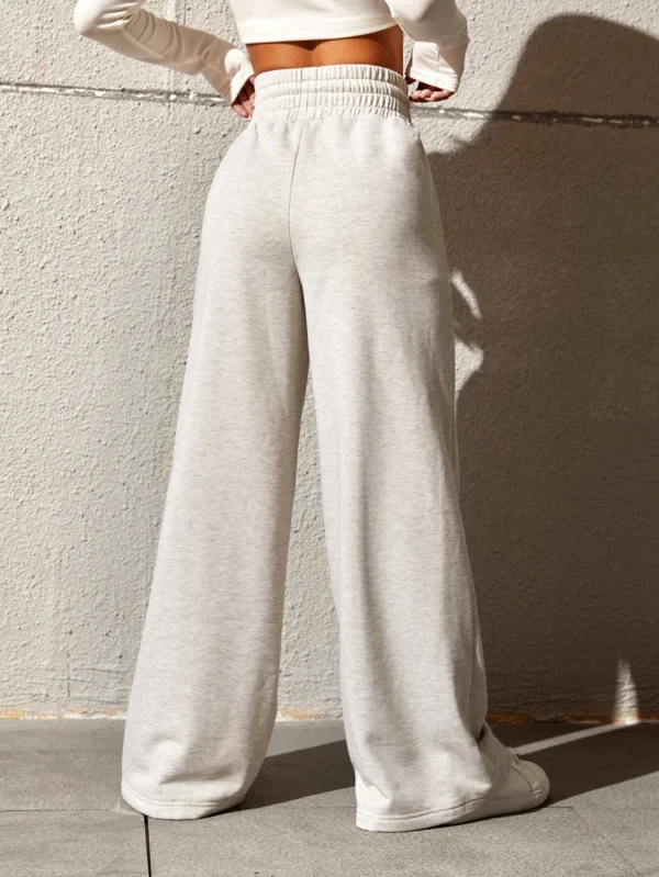 SHEIN EZwear Pantalon ample unicolore cordon – Image 2