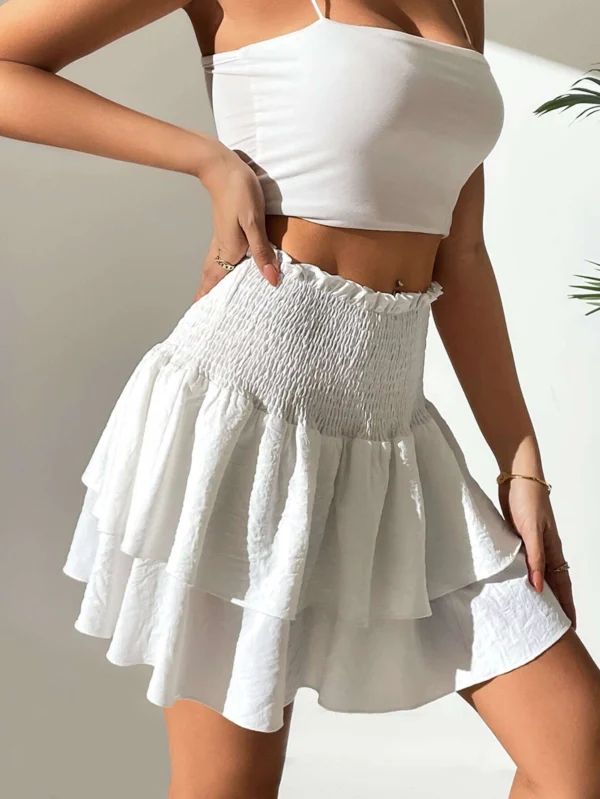SHEIN MOOSTA JupeTaille haute volants – Image 3