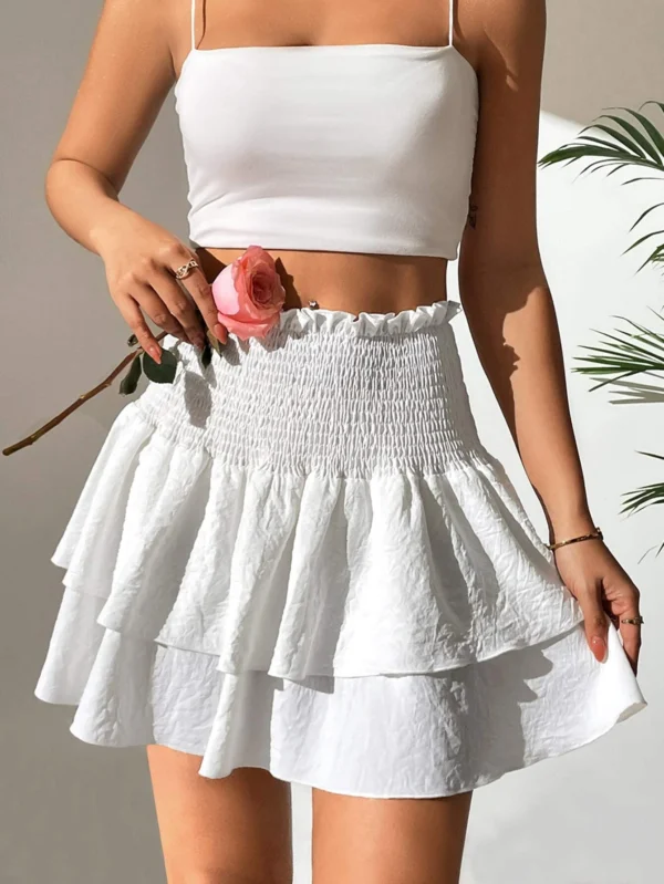 SHEIN MOOSTA JupeTaille haute volants – Image 5