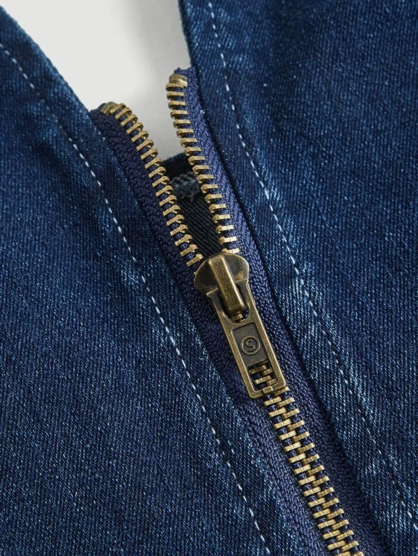 SHEIN MODTop jean zippéDos-nu – Image 3