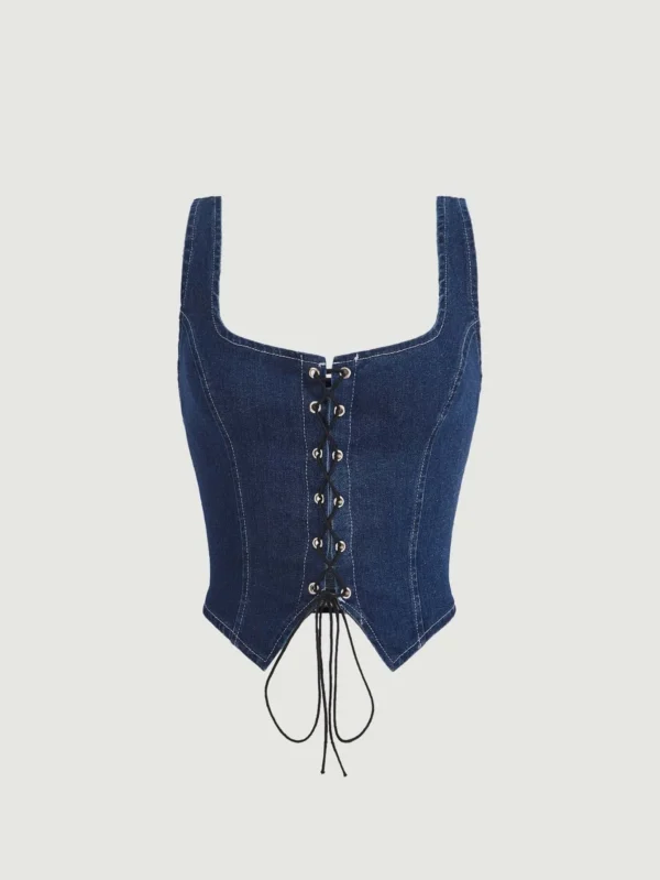 SHEIN MODTop ajusté jean vintage