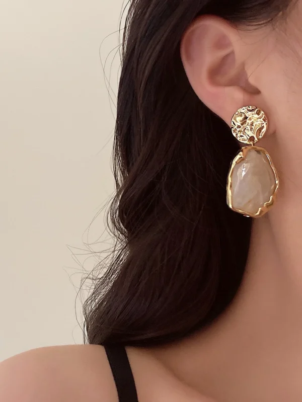 2 pièces Pendants d'oreilles géométriques – Image 2