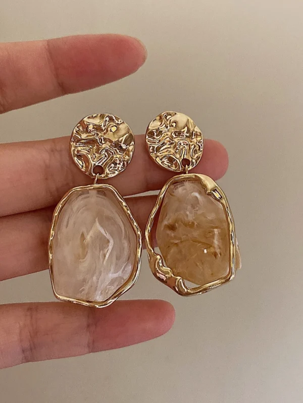 2 pièces Pendants d'oreilles géométriques – Image 4