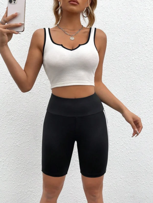 SHEIN EZwear Short cycliste rayures – Image 5