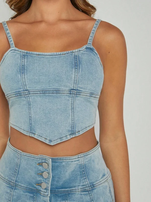 Denimoi EnsembleTop cami et jupe – Image 6