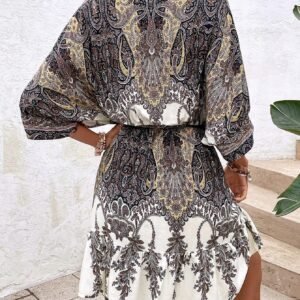 SHEIN Holidaya Robe avec manches chauve-souris