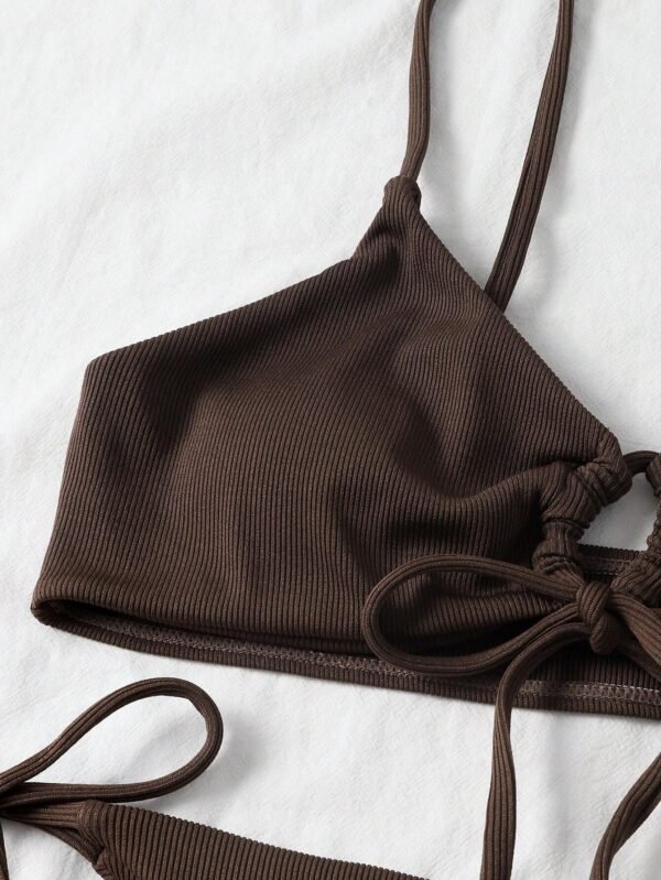 SHEIN Swim Bikini maillot bain froncé – Image 5