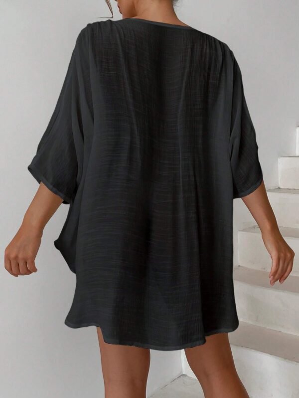 SHEIN Swim Cache-maillot anneau manches fendues – Image 2