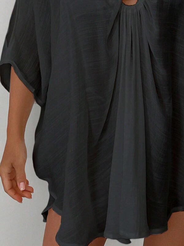 SHEIN Swim Cache-maillot anneau manches fendues – Image 3