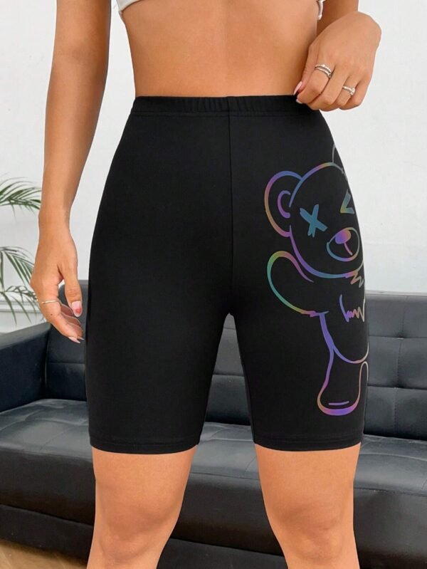 SHEIN EZwear Short réfléchissant ours – Image 5
