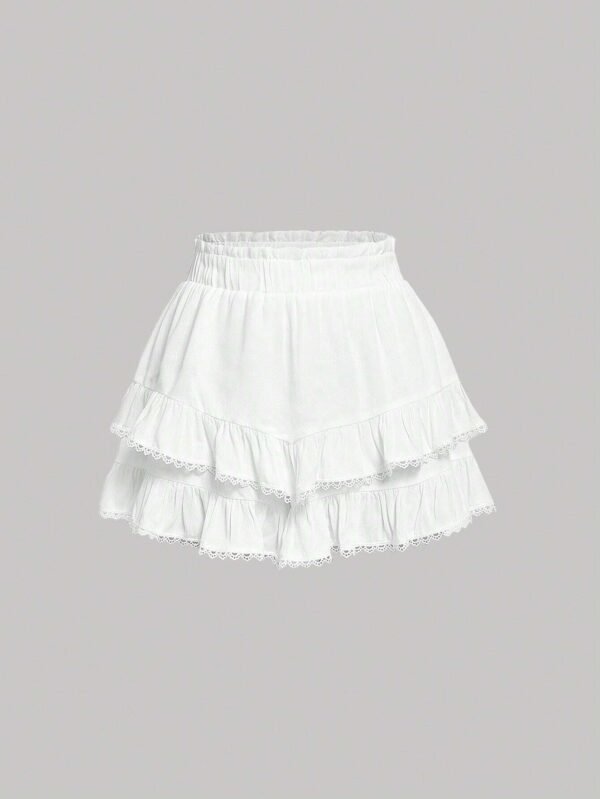 SHEIN MOD ShortTaille froncéeDentelle