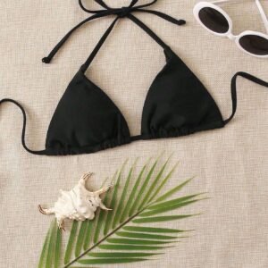 SHEIN Swim Haut bikini ras-du-cou