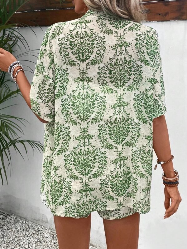 SHEIN VCAY Ensemble kimonoTropical et short – Image 2