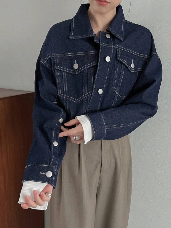 FRIFUL Veste en jean épauleTombante