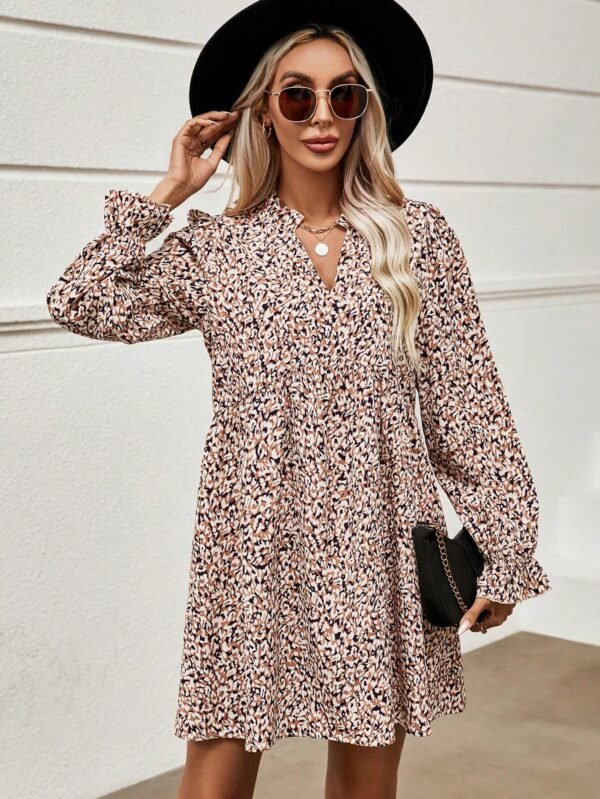 SHEIN LUNE Robe Imprimé À Manche Évasée – Image 4