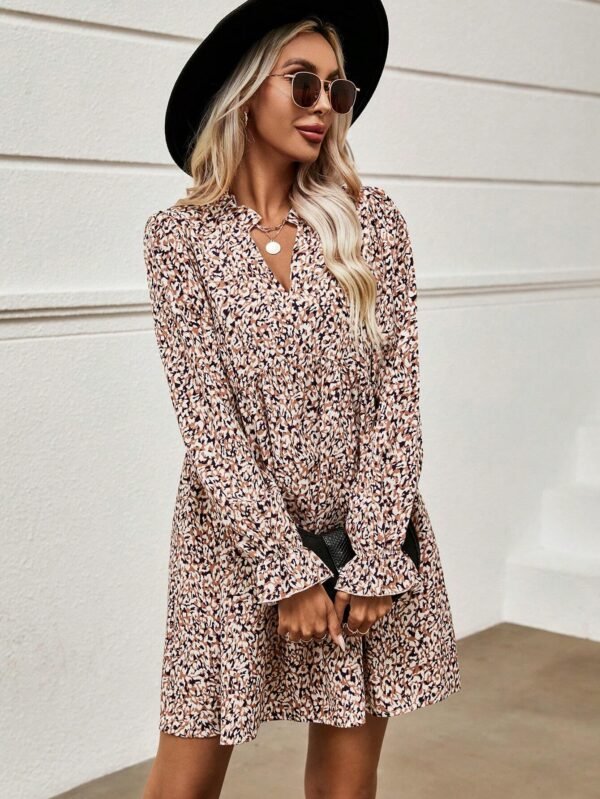 SHEIN LUNE Robe Imprimé À Manche Évasée – Image 5