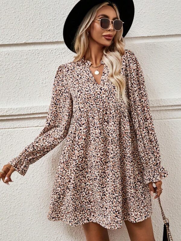 SHEIN LUNE Robe Imprimé À Manche Évasée – Image 6