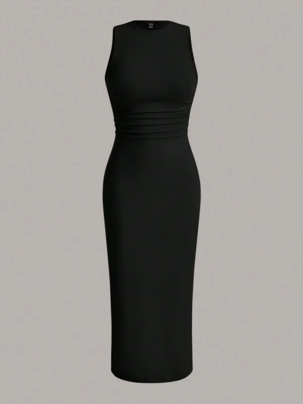 SHEIN EZwear Robe Sans Manches Unicolore