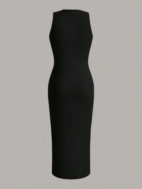 SHEIN EZwear Robe Sans Manches Unicolore – Image 2