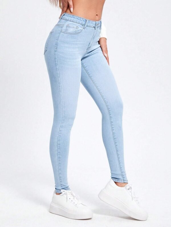 SHEIN Essnce Jean skinny à poche – Image 5