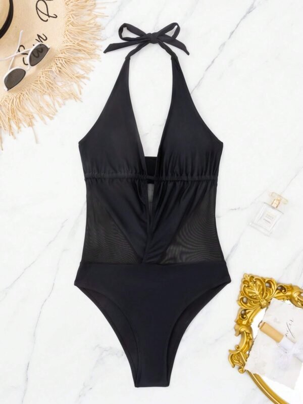 SHEIN Swim Maillot bainDos nu maille – Image 4