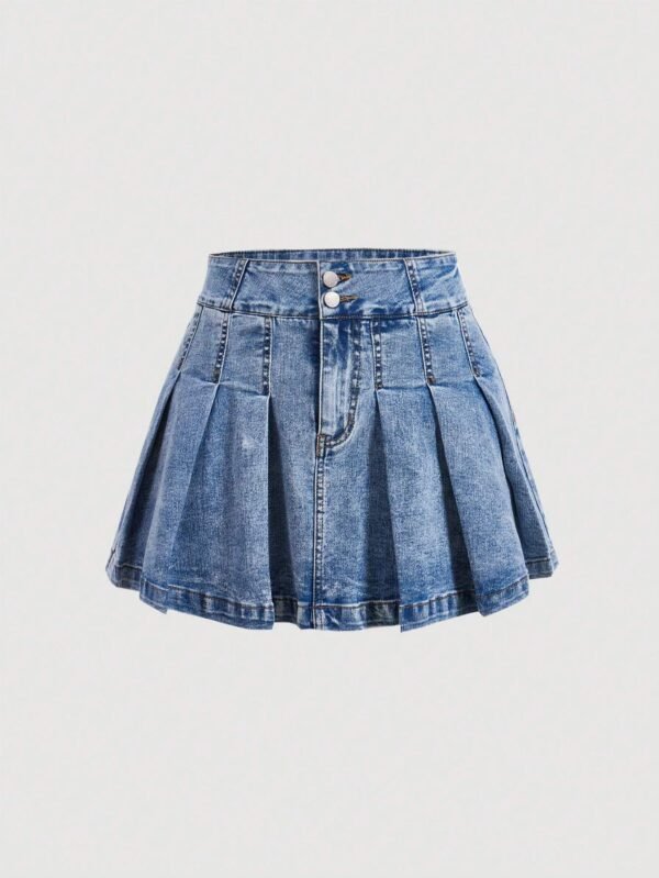 SHEIN MOD Ensemble jupe plissée sans bretelles – Image 4