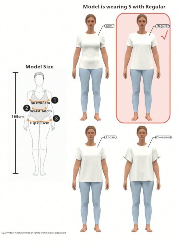 SHEIN RelaxivaT-shirt imprimé cœur minimaliste – Image 5