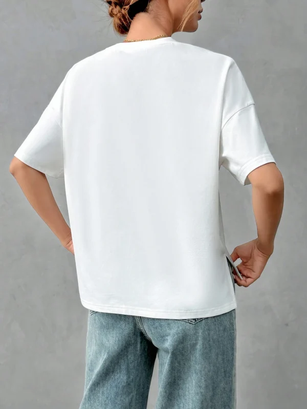 SHEIN EssnceT-shirt Basique Minimaliste – Image 2
