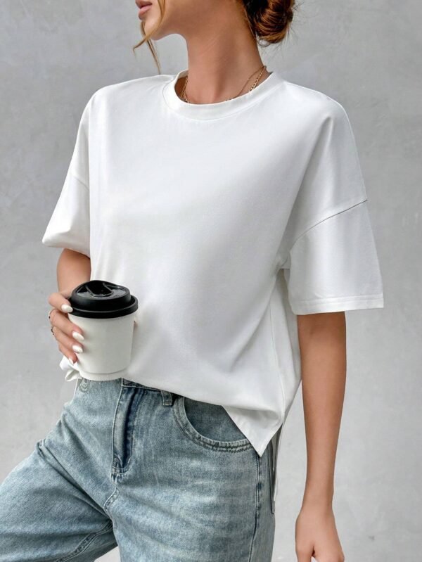 SHEIN EssnceT-shirt Basique Minimaliste – Image 4