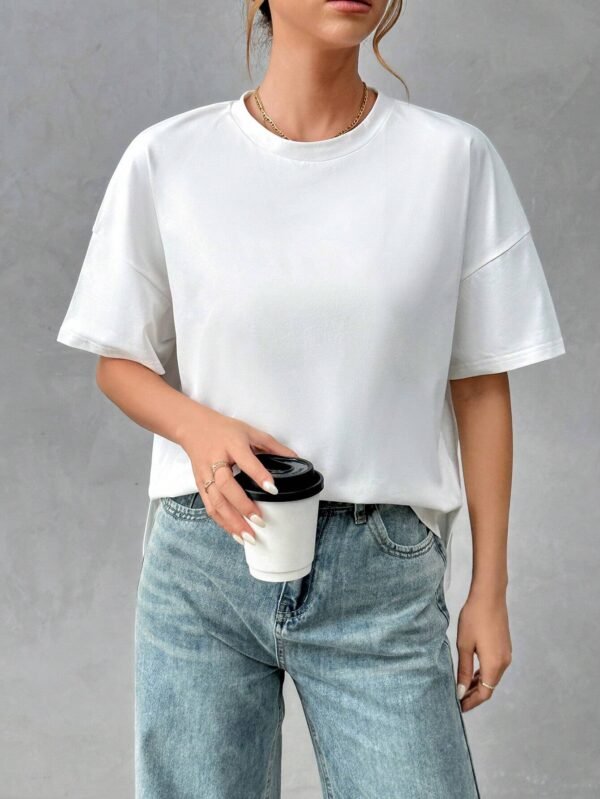 SHEIN EssnceT-shirt Basique Minimaliste – Image 6
