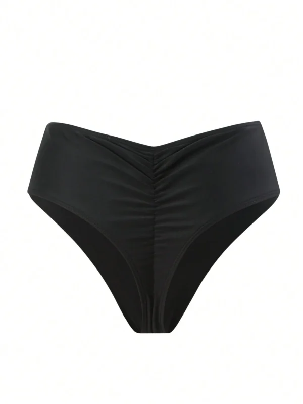 Swim Basics BasDe bikini V froncé – Image 3